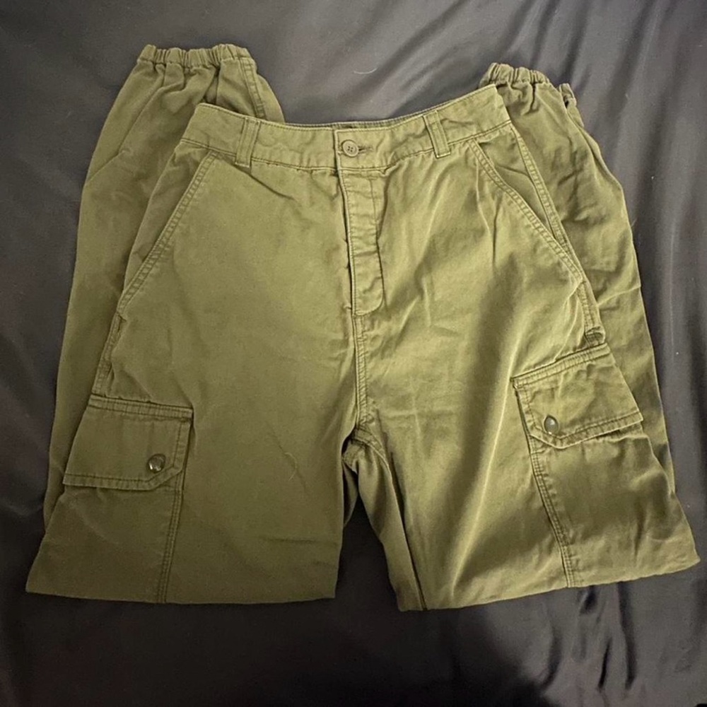 Topshop women’s Green Cargo pants